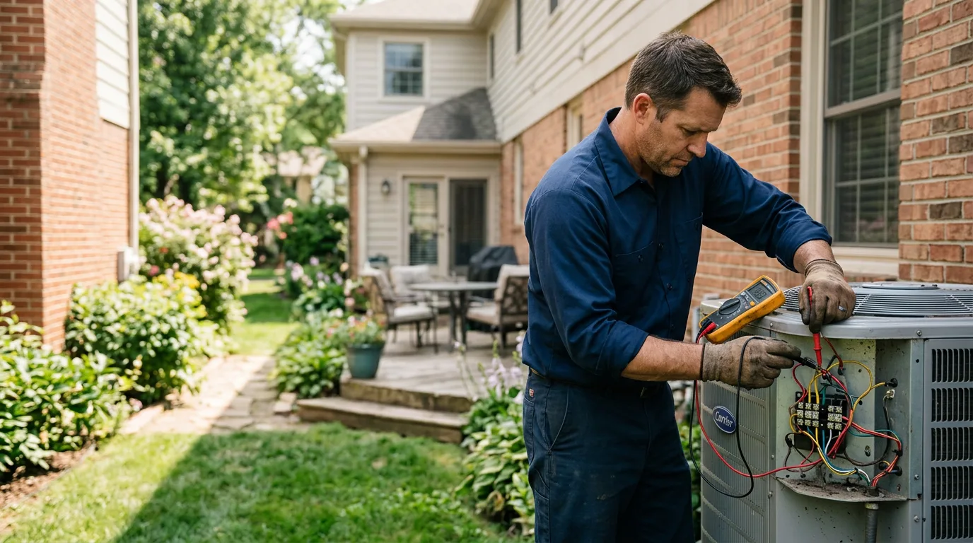 HVAC technician working near Summerfield, LA